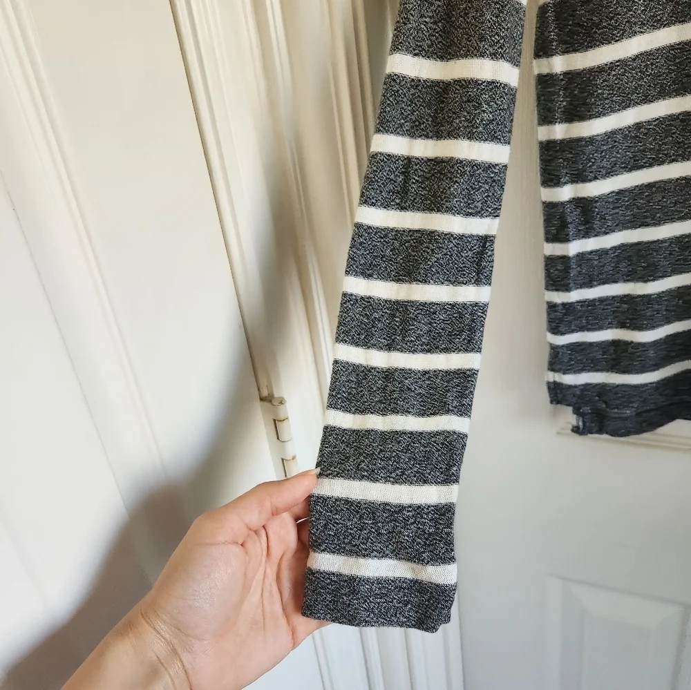 J Crew Womens Size XS Oversized Striped Long‎ Sleeve Pullover Knit Sweater